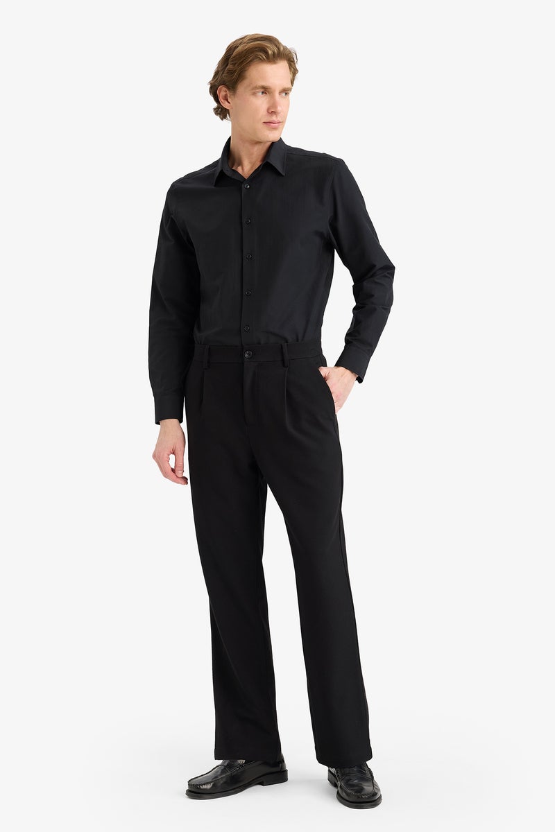 DeFacto Black Man Modern Fit Shirt Casual - Image 2